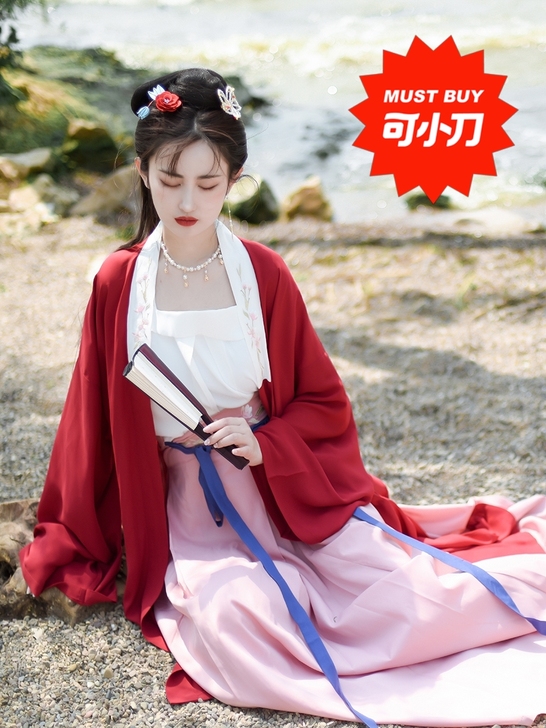 东月棠【清风笺】原创宋制汉服三件套春夏中国...