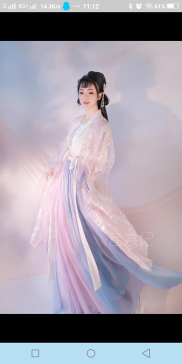 东月棠春樱汉服四件套（吊带＋上襦＋襦裙＋大...