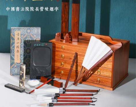 敬唐文房斋文房四宝精品套装高档专业笔墨纸砚...