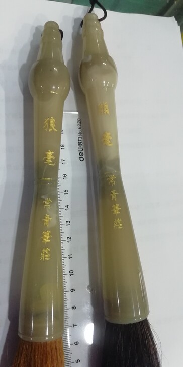 两只价,大头毛笔,防象齿杆,柔软毛刷!