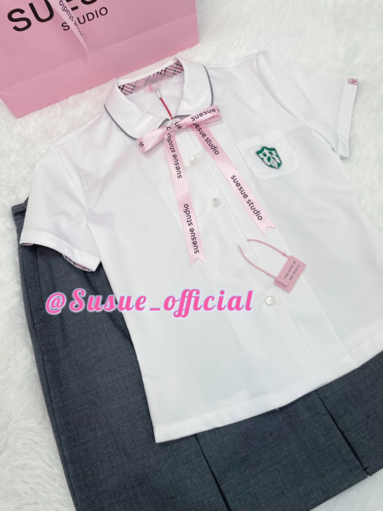 韩国校服校供文一女子97码/青园女高夏服9...