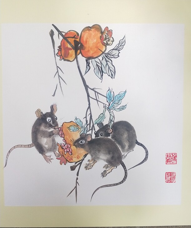 国画多子图纯手绘每幅