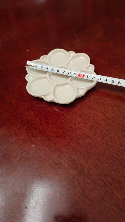 哥轴素胎调色盘，全品，清中。瓷器易碎，售出...