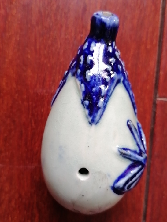 茄子水滴，文房必备，完整好看，应该是建国前...