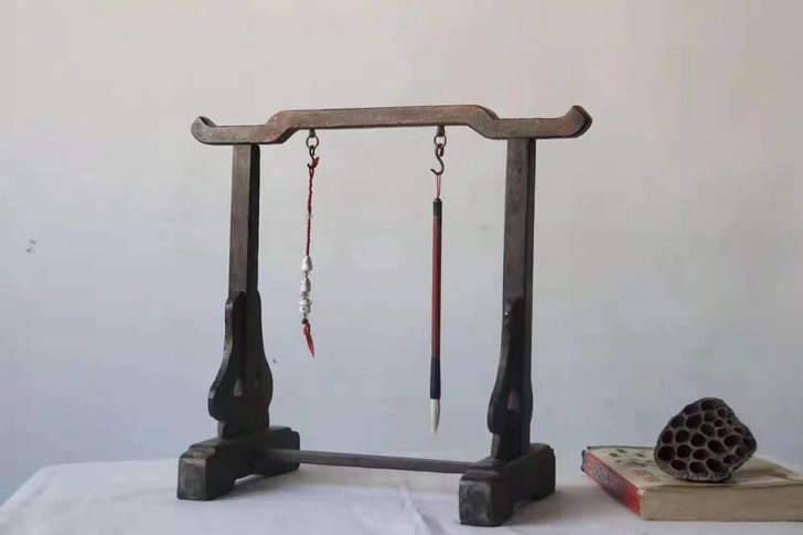 清代文房佳器，笔架，全品包老，制式素雅，曲...