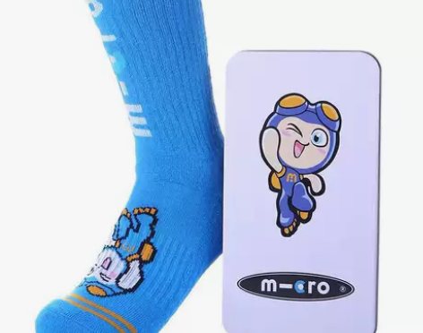 ?瑞士micro迈古儿童轮滑袜子 儿童运动...