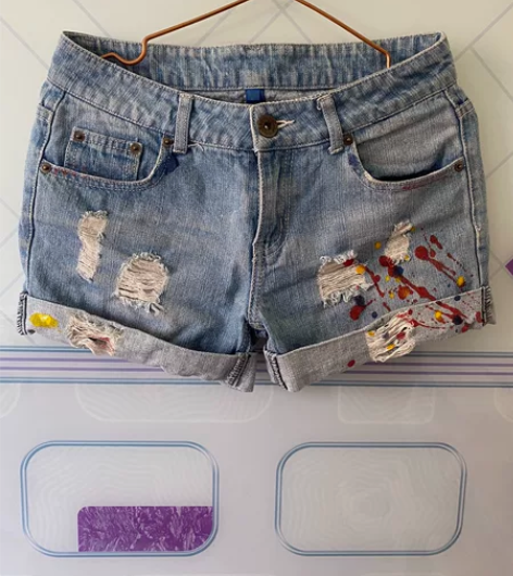 27码 牛仔短裤 瘦的时候穿过一阵子，现在...