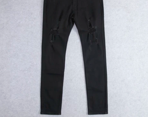 美特斯邦威男装 31 33 码洗水牛仔裤破...