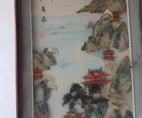 老工艺画一个 物品大约长46cm。大约高1...