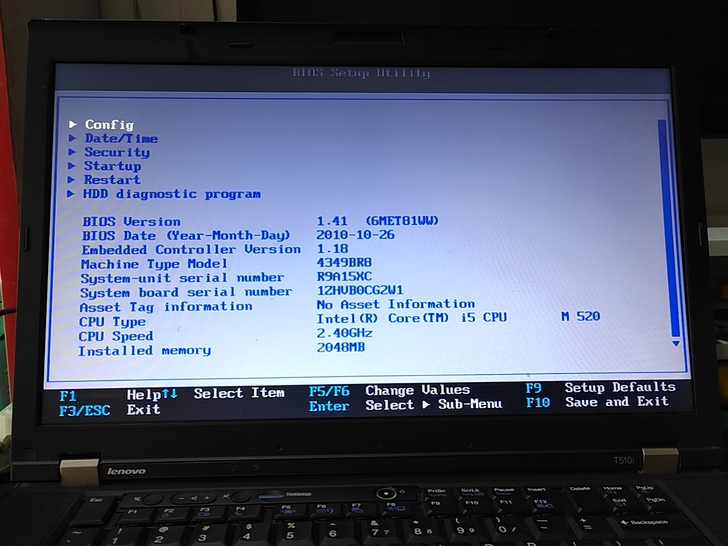联想think pad T510i笔记本电...