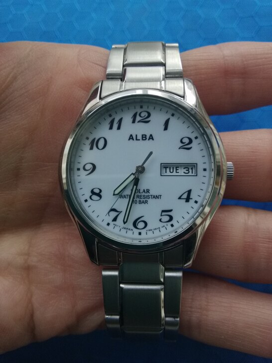 精工ALBA光动能手表，日本带回。
