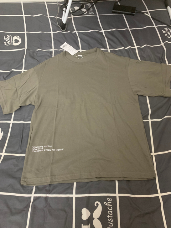 短袖t恤男夏季潮牌纯棉宽松五分袖丅体恤，m...