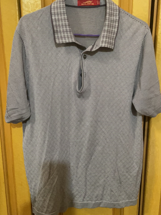 男士短袖165/84A/105灰色条纹，有...