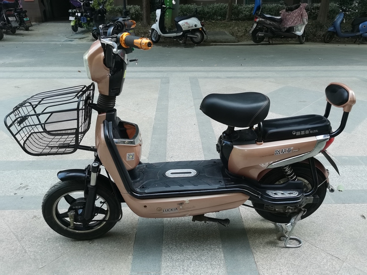 路基亚48伏20安小型踏板电动车。