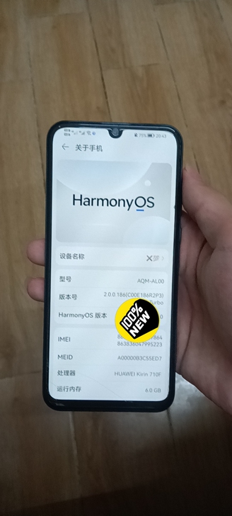 华为畅享10s6+128全原装，屏幕左下角...