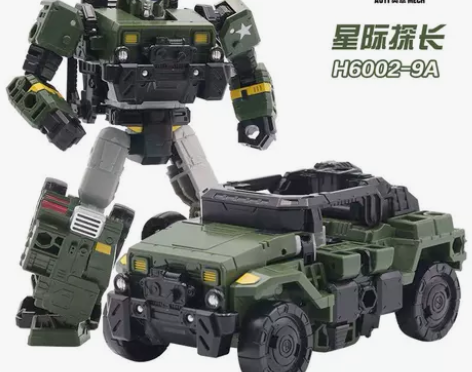 黑曼巴变形玩具6002-9围城系列探长横炮...