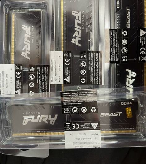 16G 3200  DDR4金士顿野兽骇客...