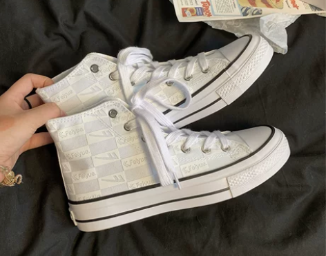 回力联名高帮帆布鞋女夏季新款韩版百搭小众板...