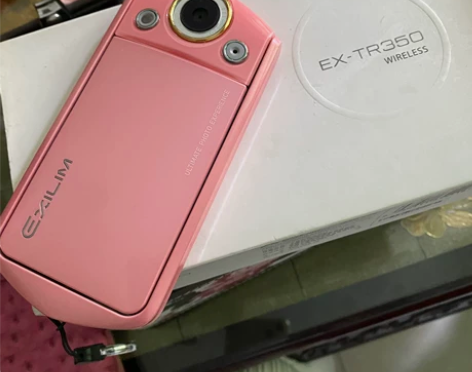 卡西欧tr350，蜜桃粉色，含内存卡，原装...