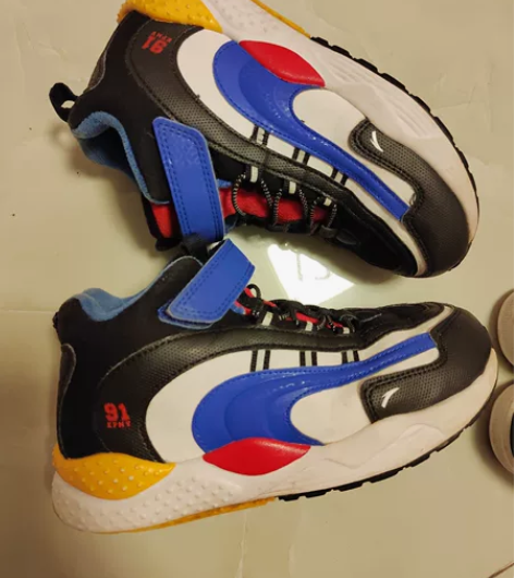 安踏儿童加绒运动鞋儿童板鞋帆布鞋32码 三...