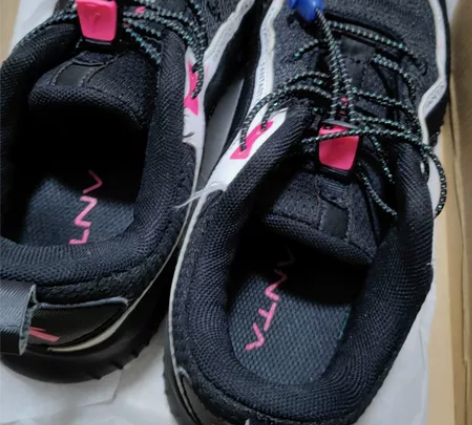 安踏女童秋冬运动鞋无鞋带抽拉鞋带35-36...