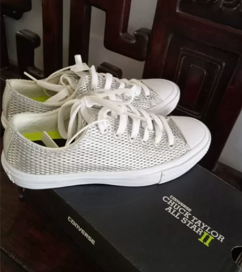 全新  匡威 金属银色款 37码   天津...