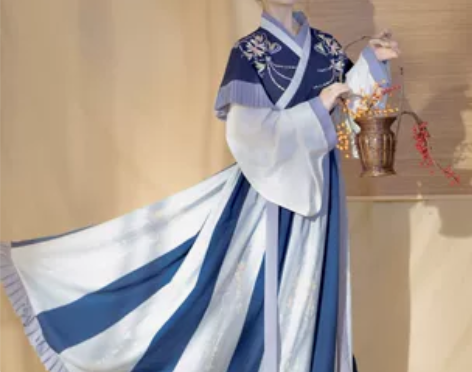 【千落】汉韵阁芙蓉原创汉服女晋制交领齐腰襦...