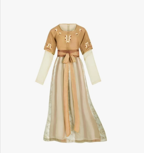 都城南庄新款异域风袒领原创绣花印花三件套日...