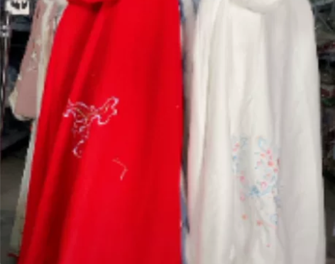 五五年家的冬季汉服斗篷，白色，全新未试穿，...