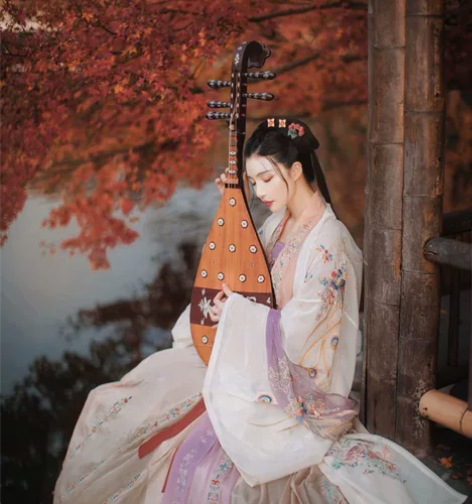 司南阁【花凰】汉服女款宋制对襟衫裙 凤凰刺...