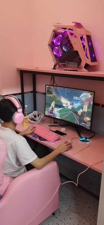 整套台式电脑游戏lol二手主机转让独显台式...