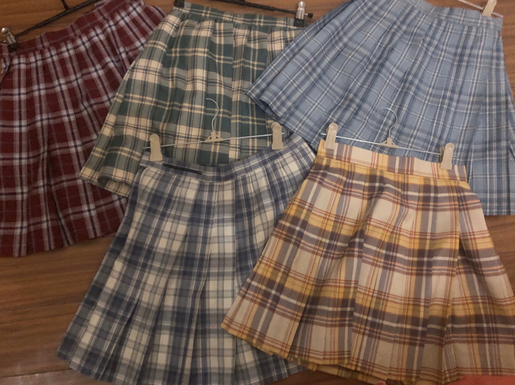 【退坑出】jk制服裙 jk格裙 含配套小物