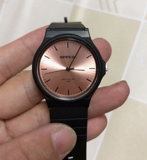 手表男女孩ins风简约初中小学生儿童表指针...