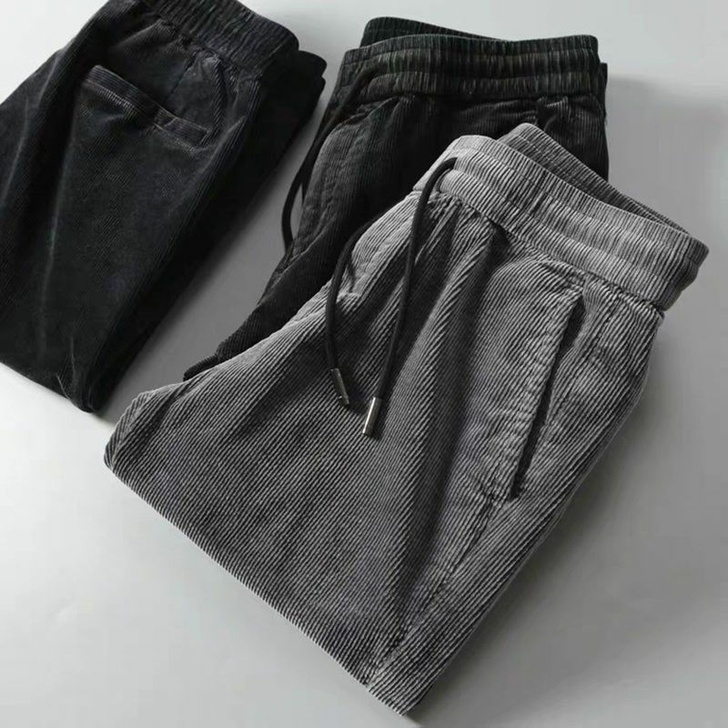 【挥泪清仓】灯芯绒裤子男加绒加厚秋冬大码韩...