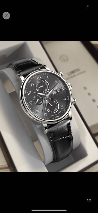 【双品节】罗宾尼正品手表男士全自动机械表名...