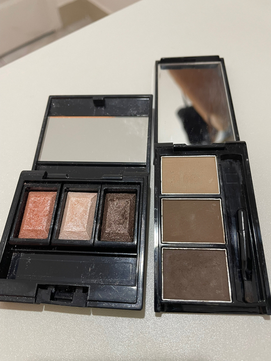 卡姿兰细闪眉粉（三色）和amiir艾米尔三...