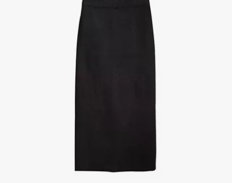 ?冬季半身裙女中长款厚高腰针织包臀裙百搭职...