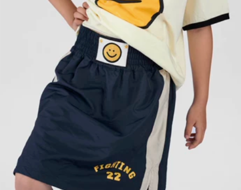 iaiammo原创童装笑脸运动风儿童拳击裙...