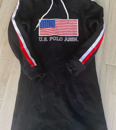 断舍离 全棉运动风毛圈卫衣裙适合110斤以...