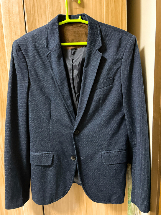 全新Zara男士拼接西装上衣L，40码