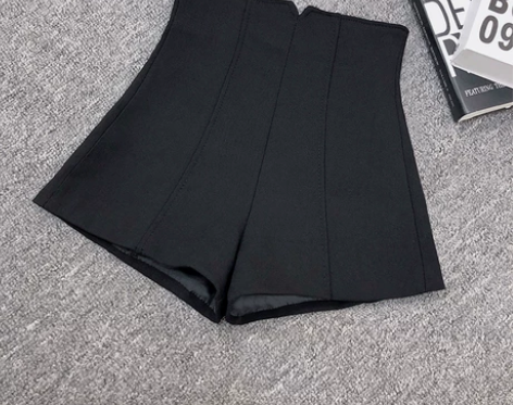 高腰大码阔腿裤短裤女装夏季新款A字韩版潮裤...