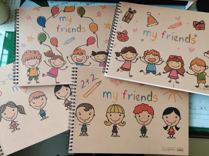 4本加厚绘画本A4儿童涂鸦本小学生画画本子...