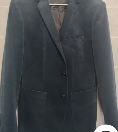男士休闲西服 9成新 颜色：藏青色 尺码：...