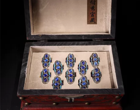 旧藏下乡收珍贵罕见极品老花丝工艺镶嵌鎏金镶...