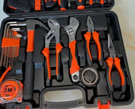 超划算家用五金工具套装维修工具箱多功能组合...