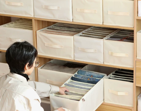 布艺收纳箱 收纳箱布艺毛衣裤子收纳神器