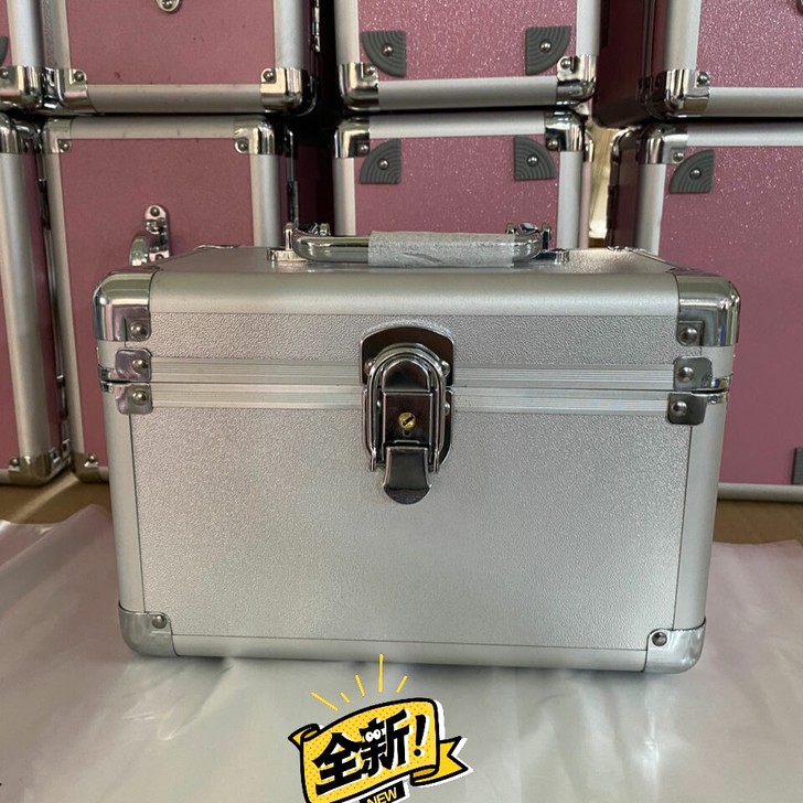 家庭急救箱小号铝合金医药箱化妆纹绣沐足箱收...