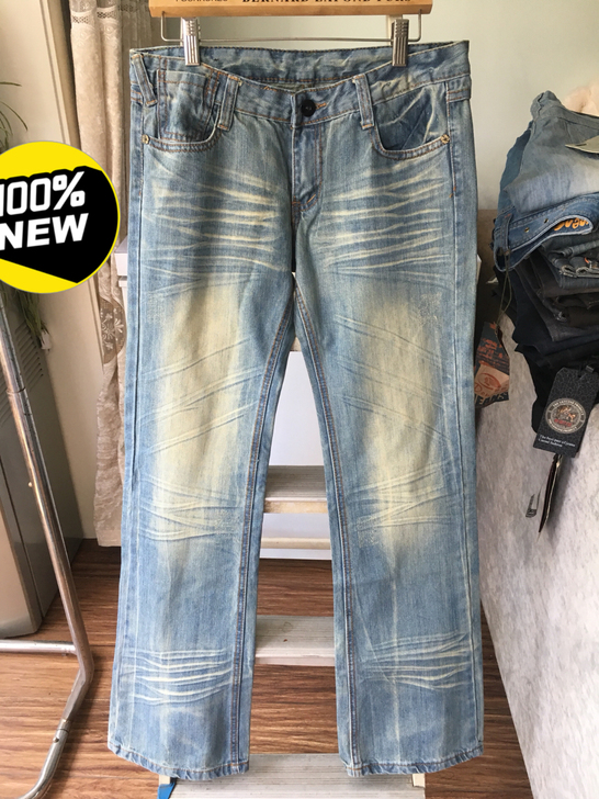 牛仔阔腿裤超低价！全新外贸牛仔阔腿裤低价清...
