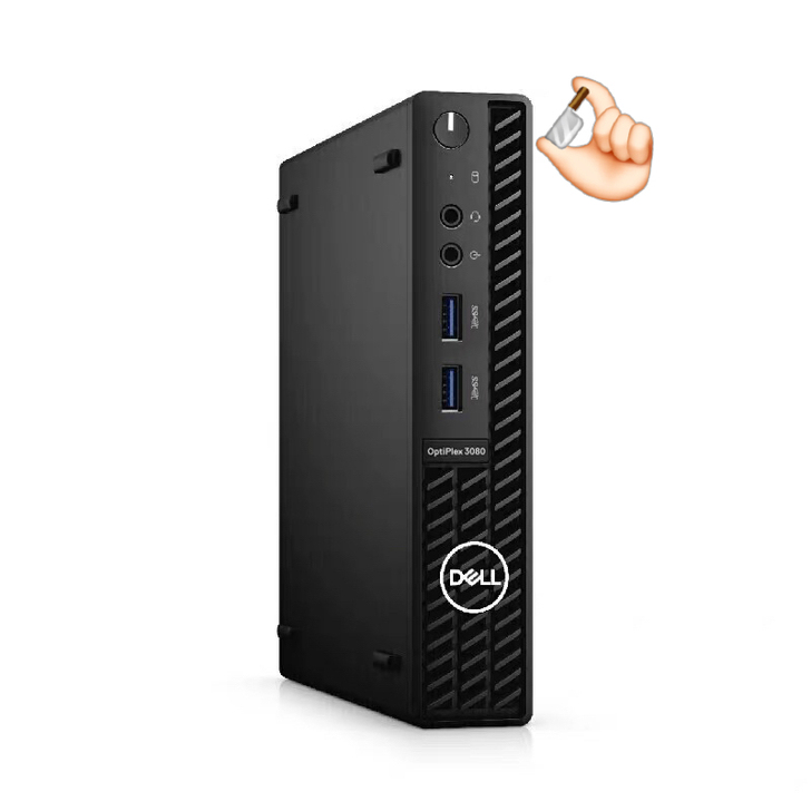 戴尔3080mff 十代i3 迷你主机 黑...