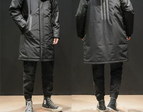 原创冬季加厚中长款羽绒服男潮牌大码胖子过膝...